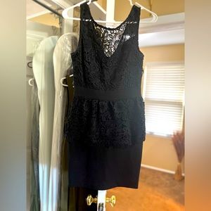 Black lace dress
